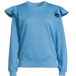 Ruffle Swearshirt,  Large